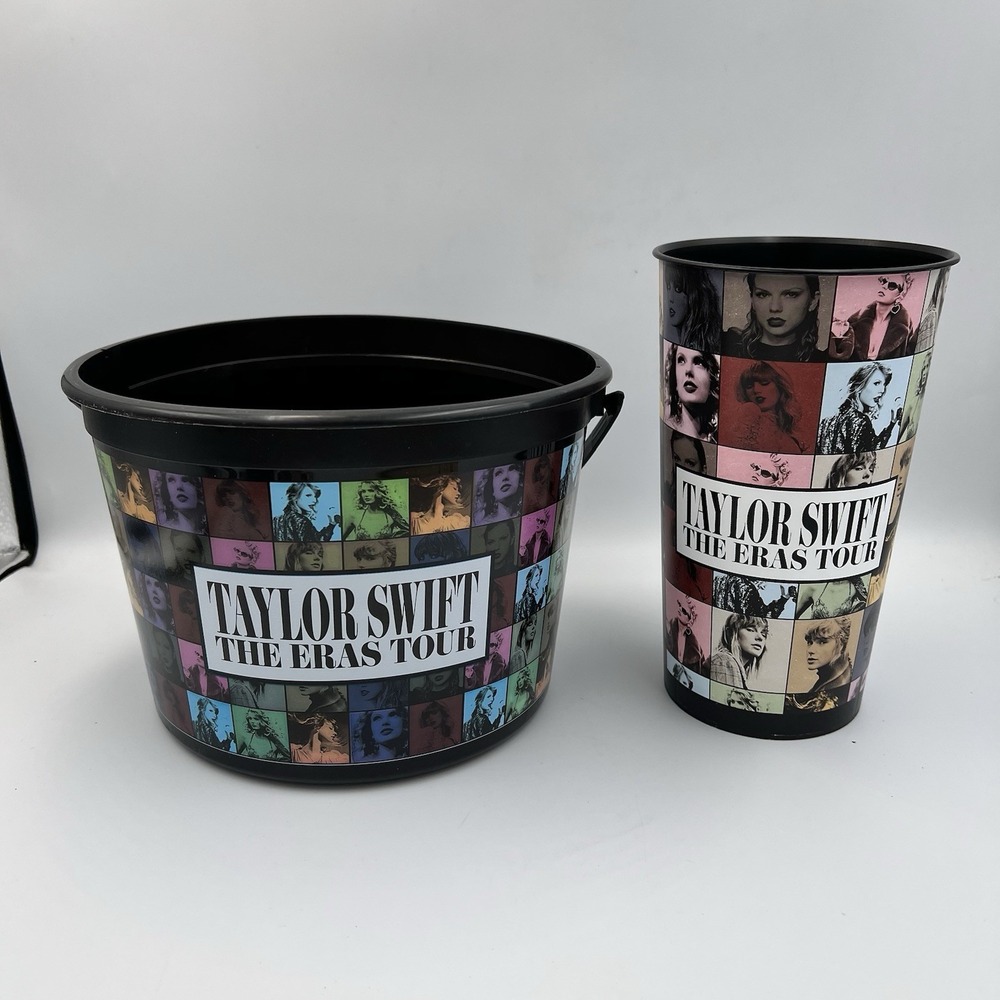 Taylor Swift The Eras Tour Movie Popcorn Bucket + Cup AMC Exclusive Merch